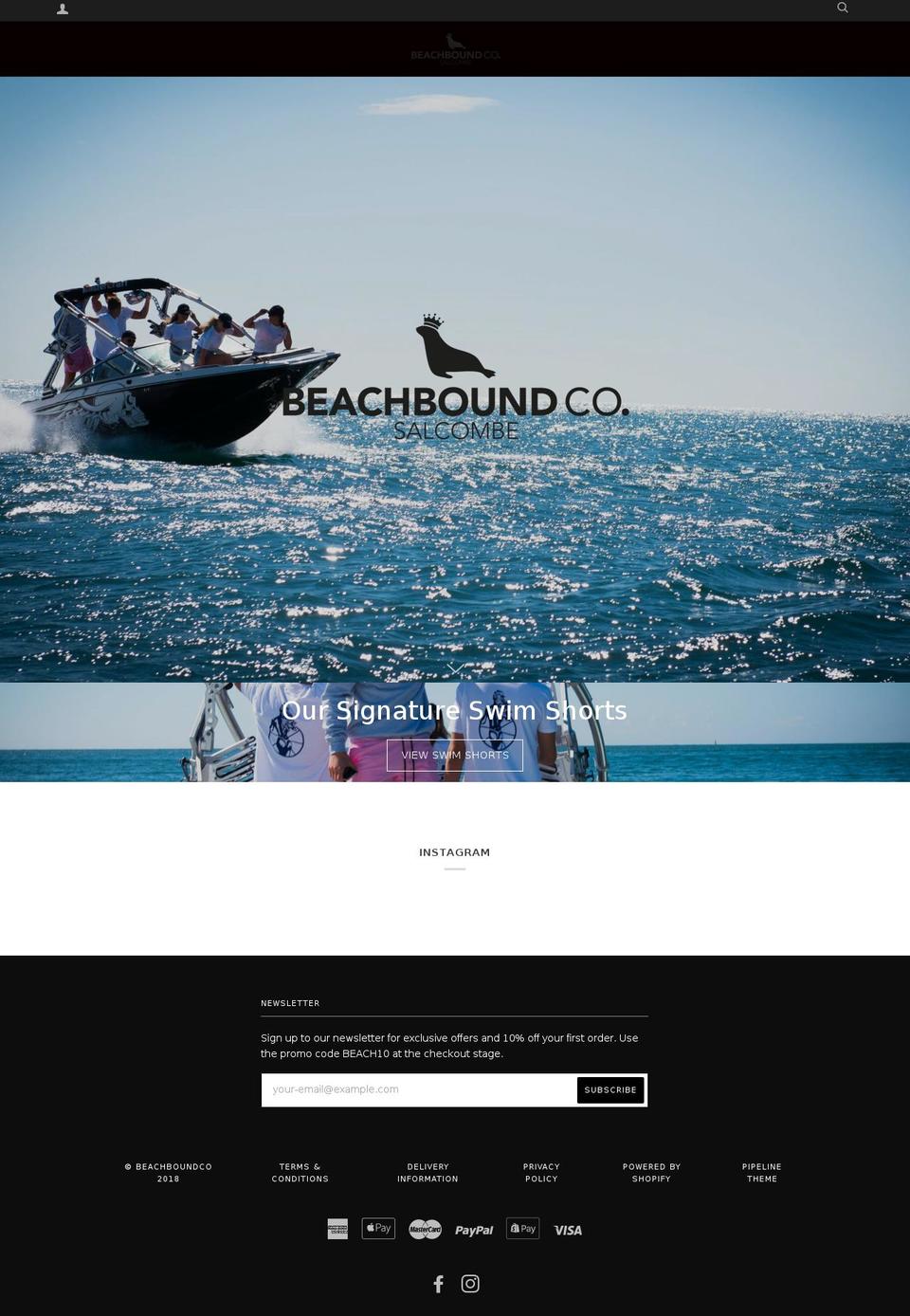 beachboundco.com — Shopify storefront screenshot