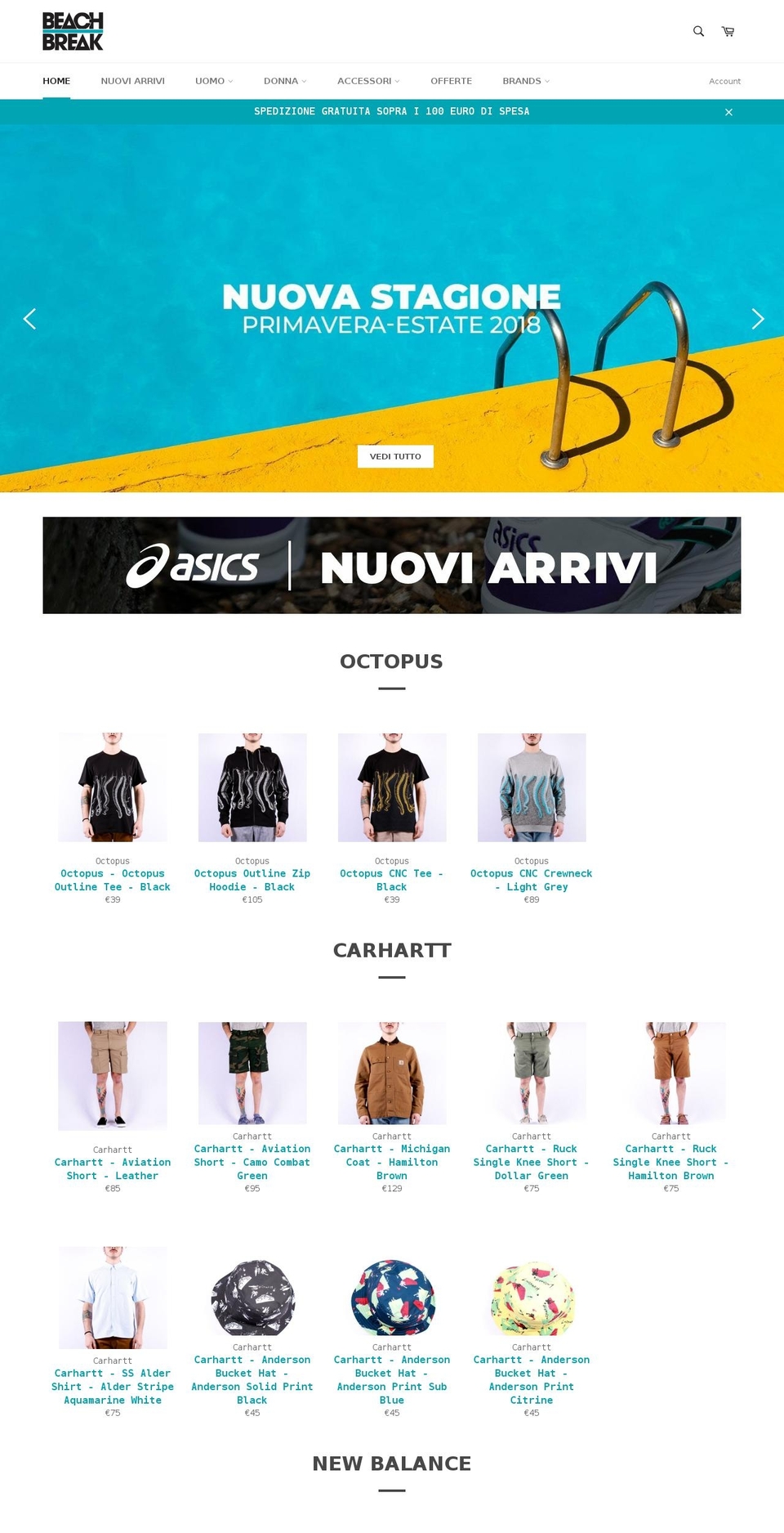 beachbreakshop.com — Shopify storefront screenshot