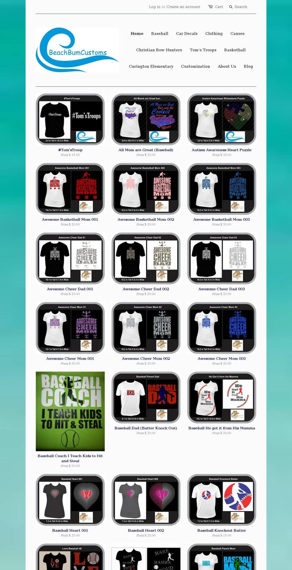 beachbum-cowgirl.com — Shopify storefront screenshot