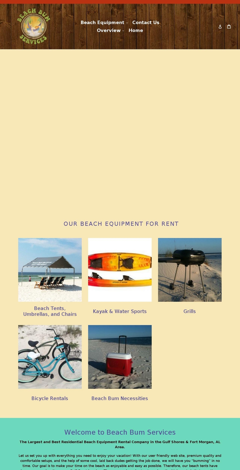beachbumservices.com shopify website screenshot