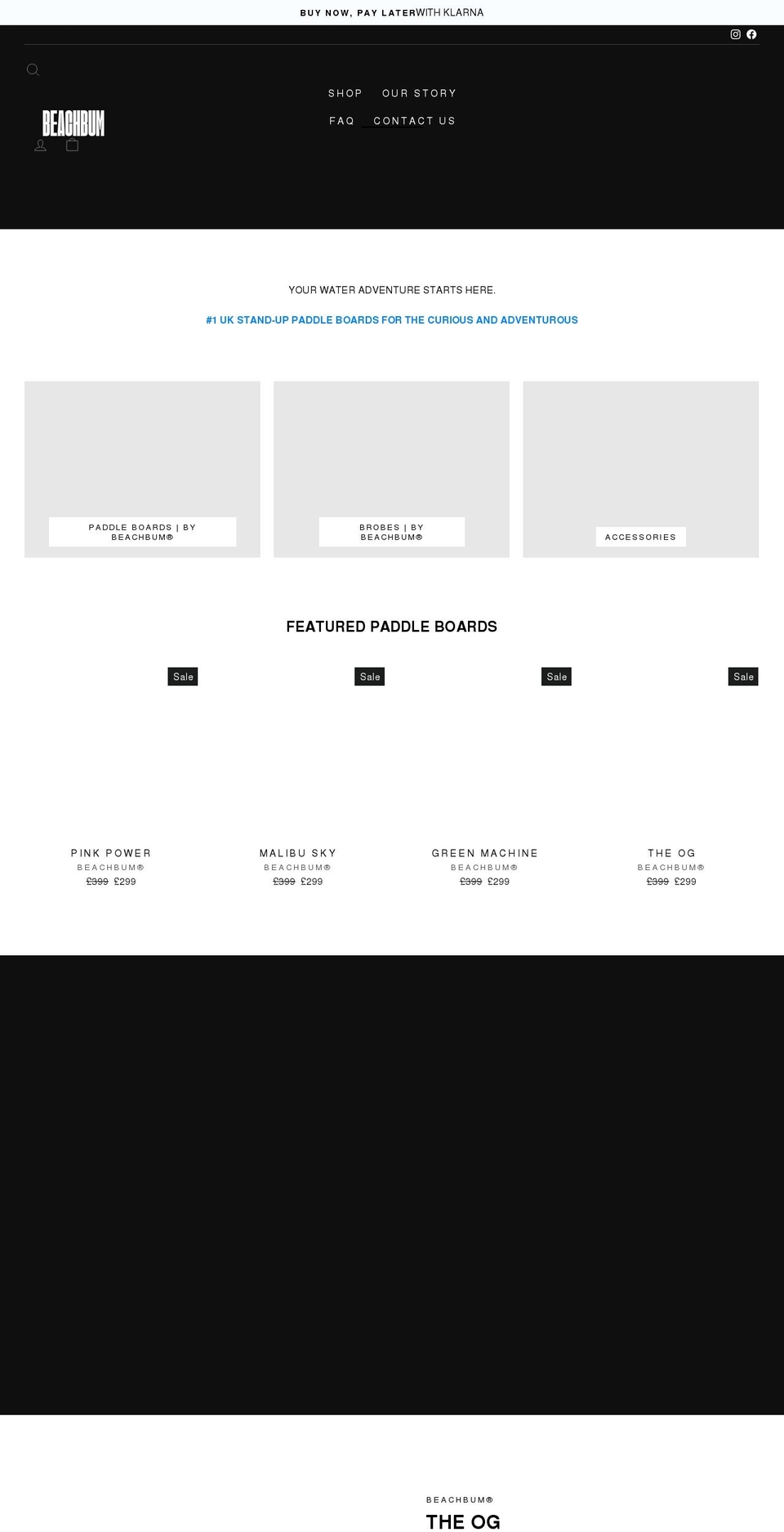 beachbumsup.com shopify website screenshot