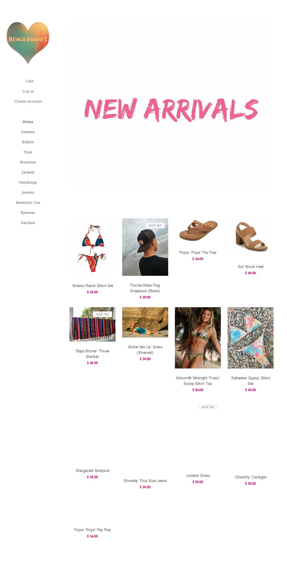 Pop with Installments message Shopify theme site example beachbunnies.shop