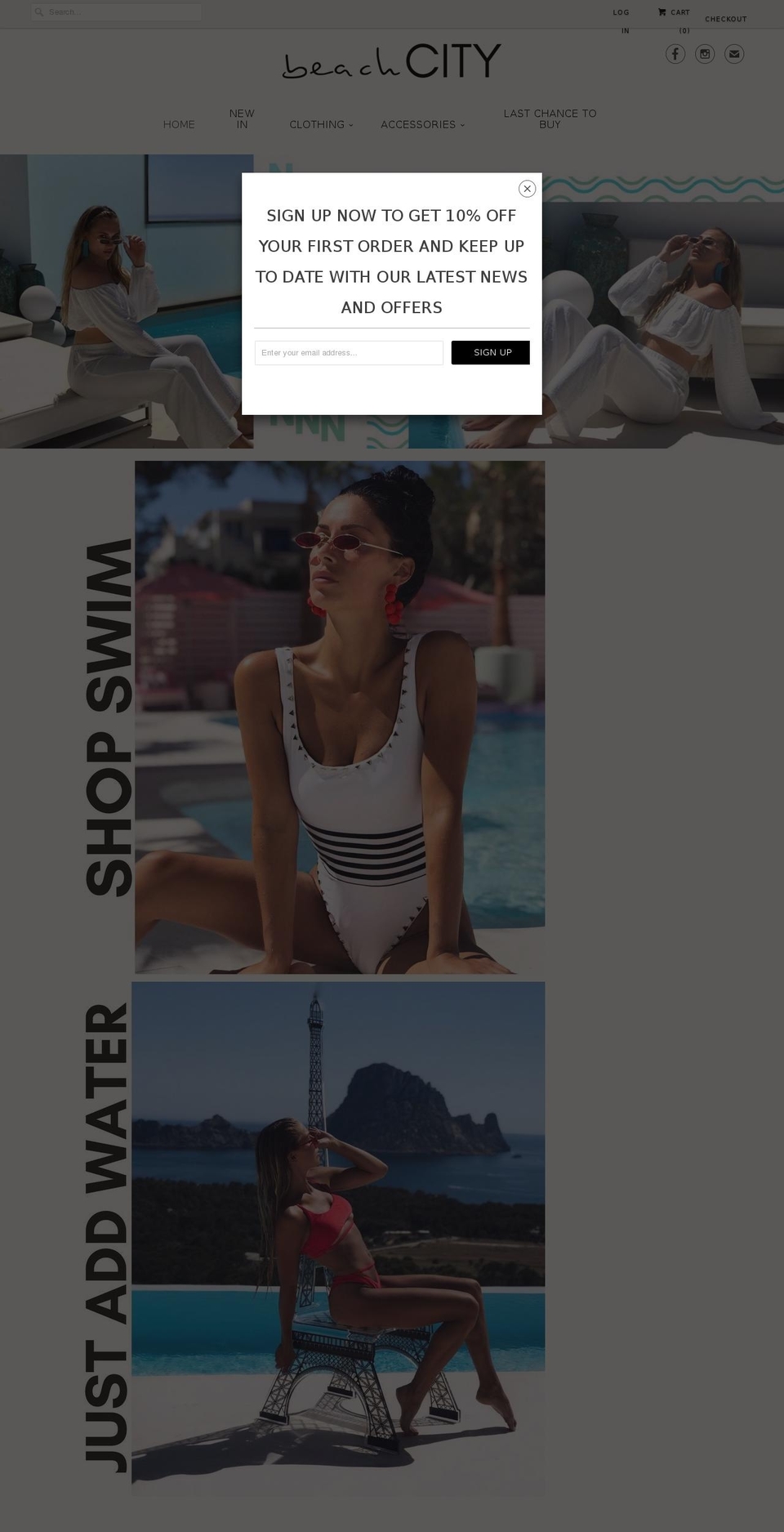 beachcity.ae shopify website screenshot
