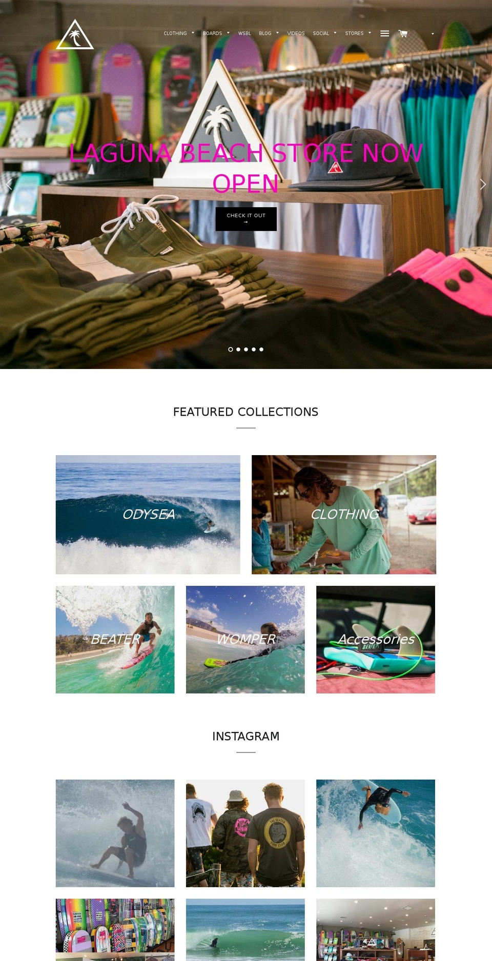 Catch Surf Shopify theme site example beached-gear.com