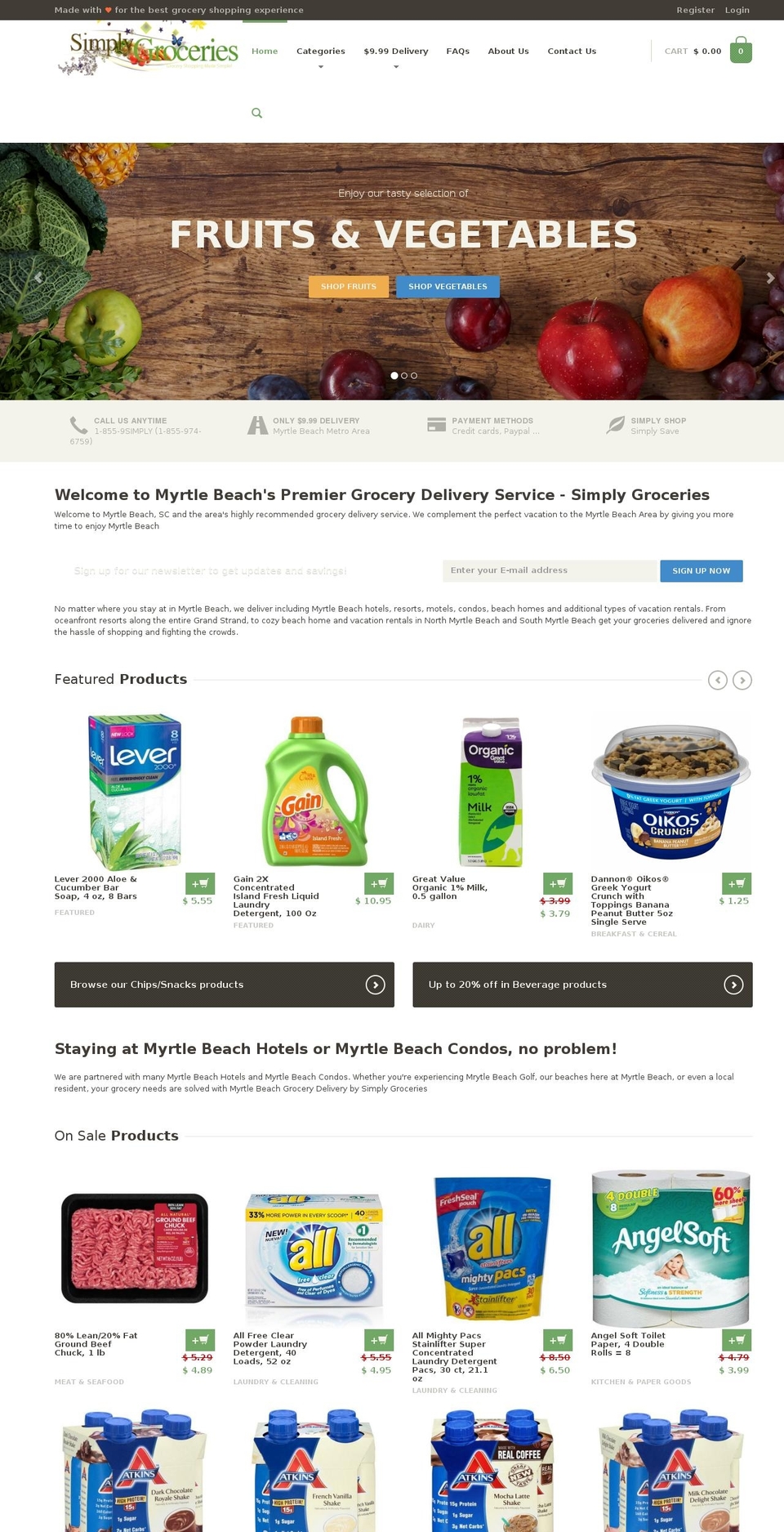 beachexpressgrocery.com — Shopify storefront screenshot