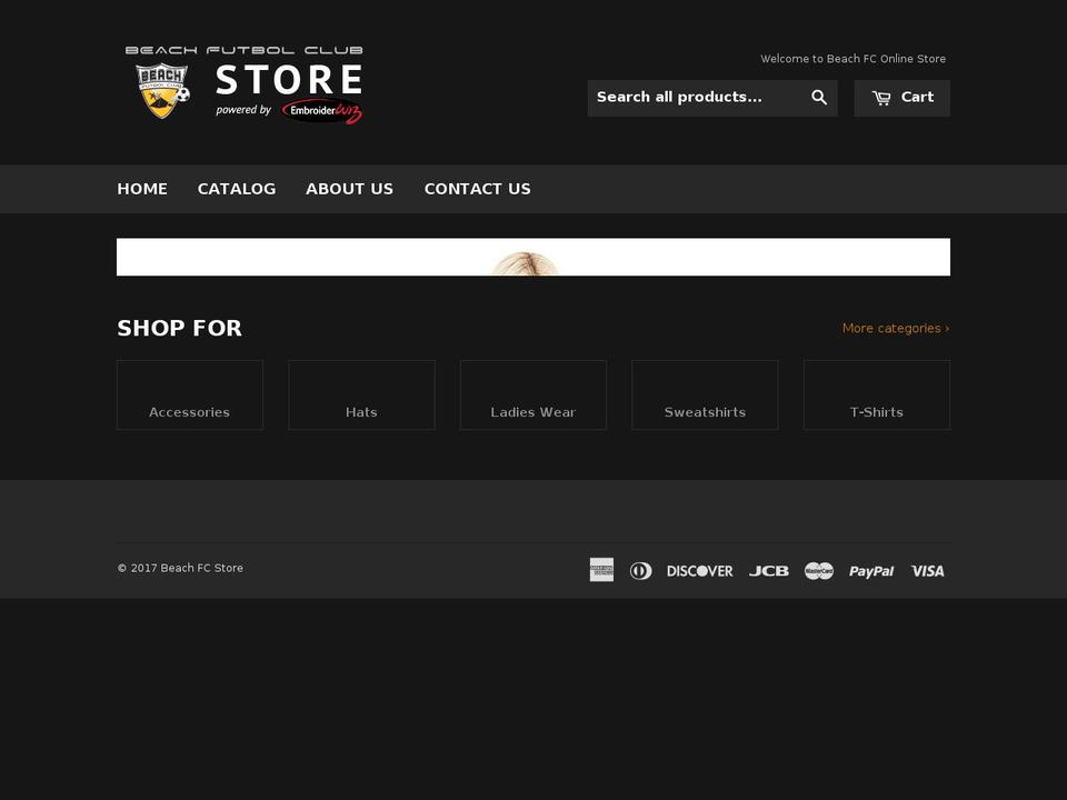 beachfcstore.com shopify website screenshot