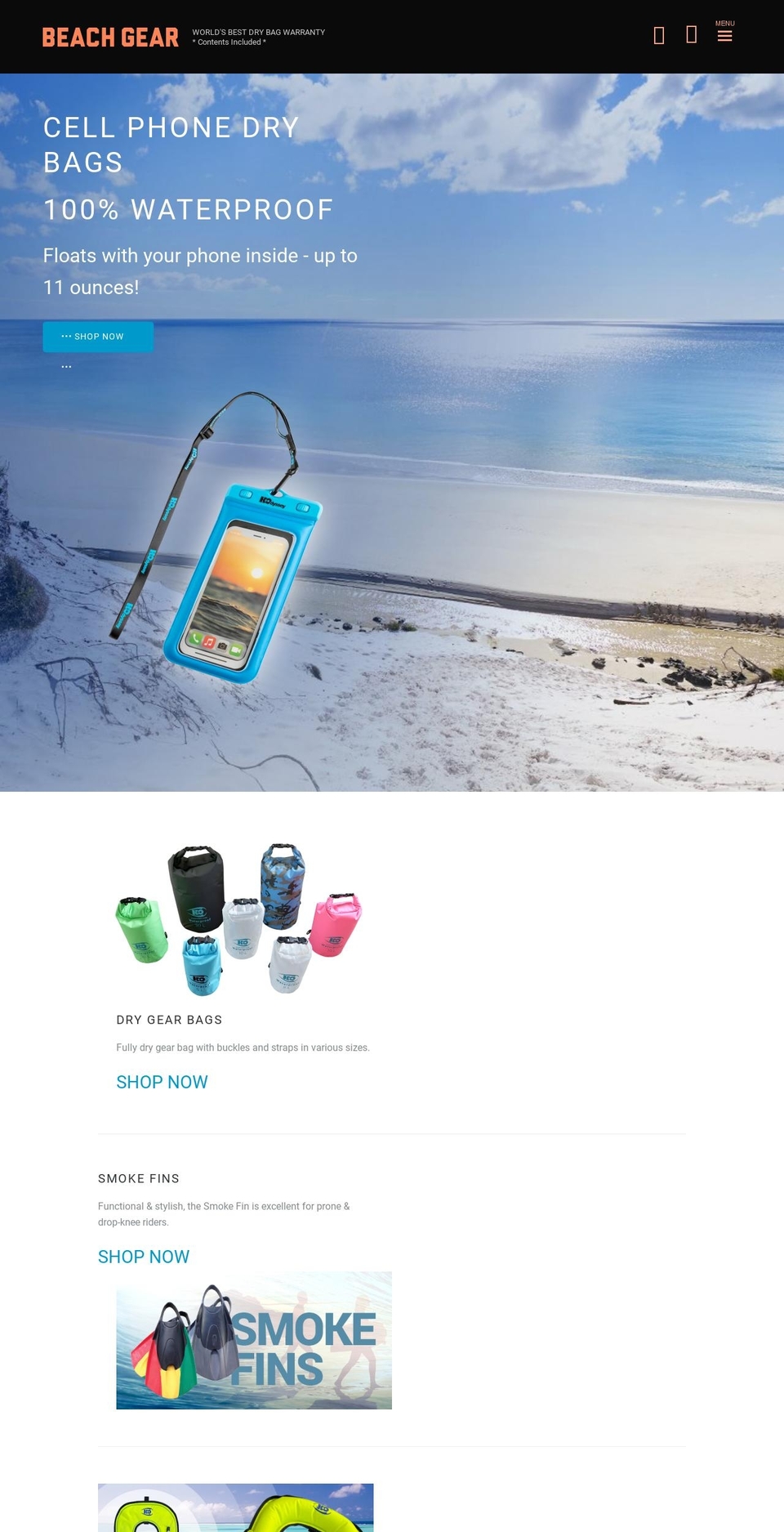 beachgearpro.com shopify website screenshot