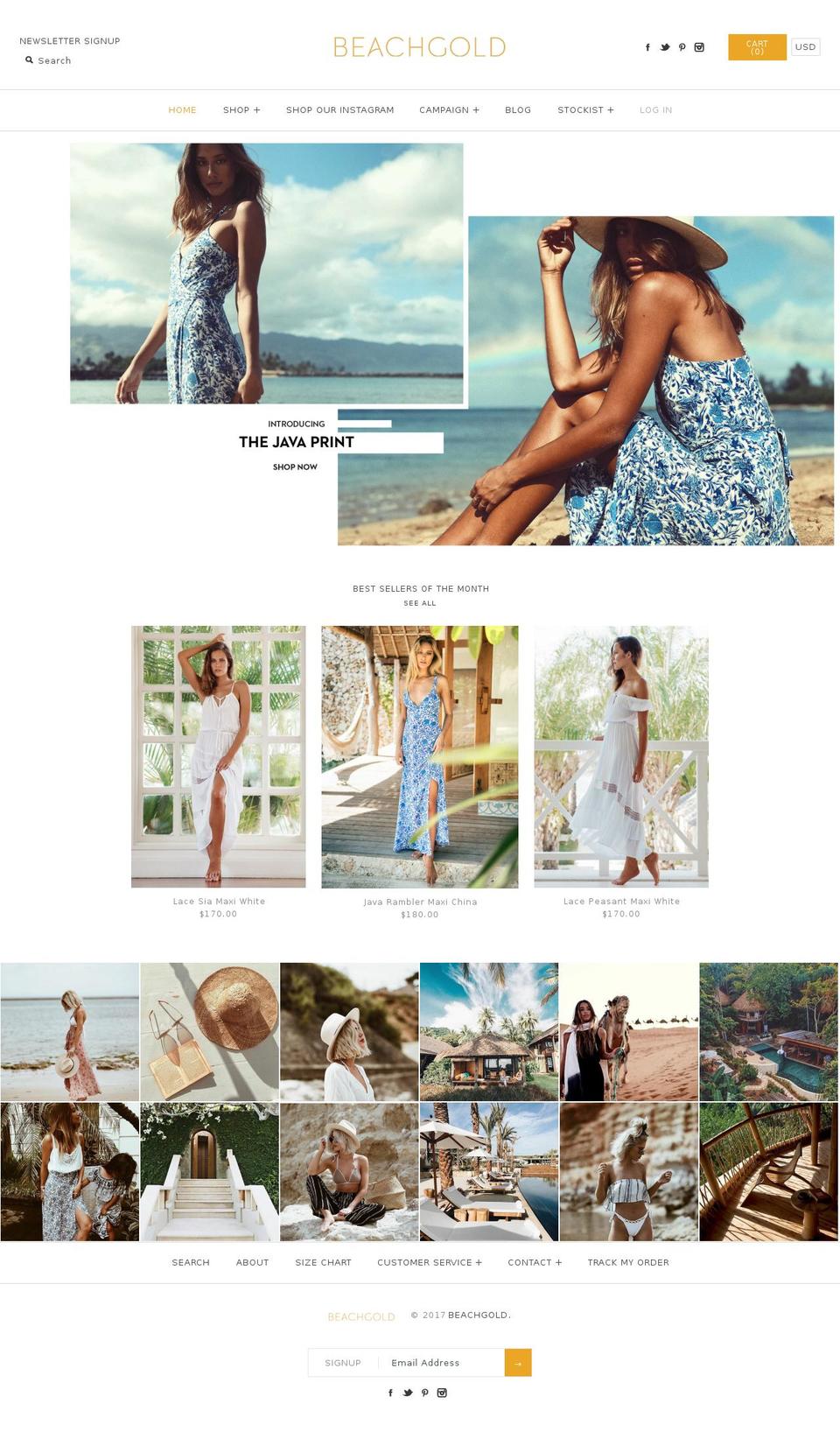 beachgold.biz shopify website screenshot