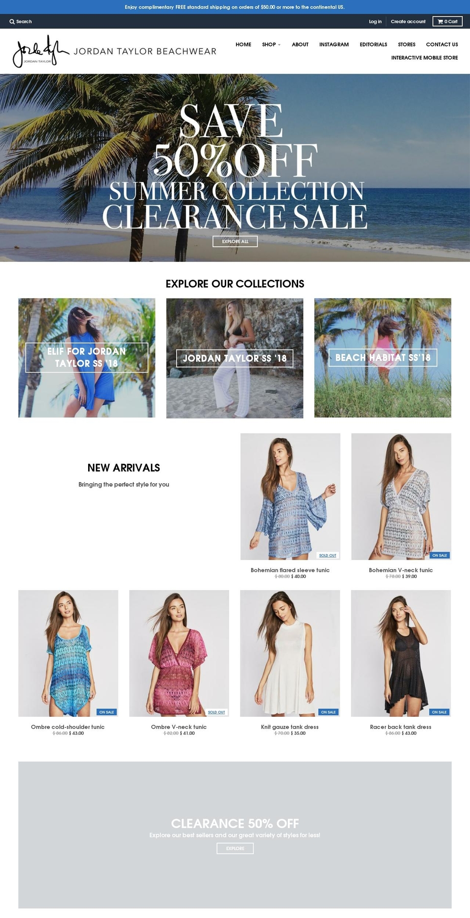 beachhabitat.net shopify website screenshot