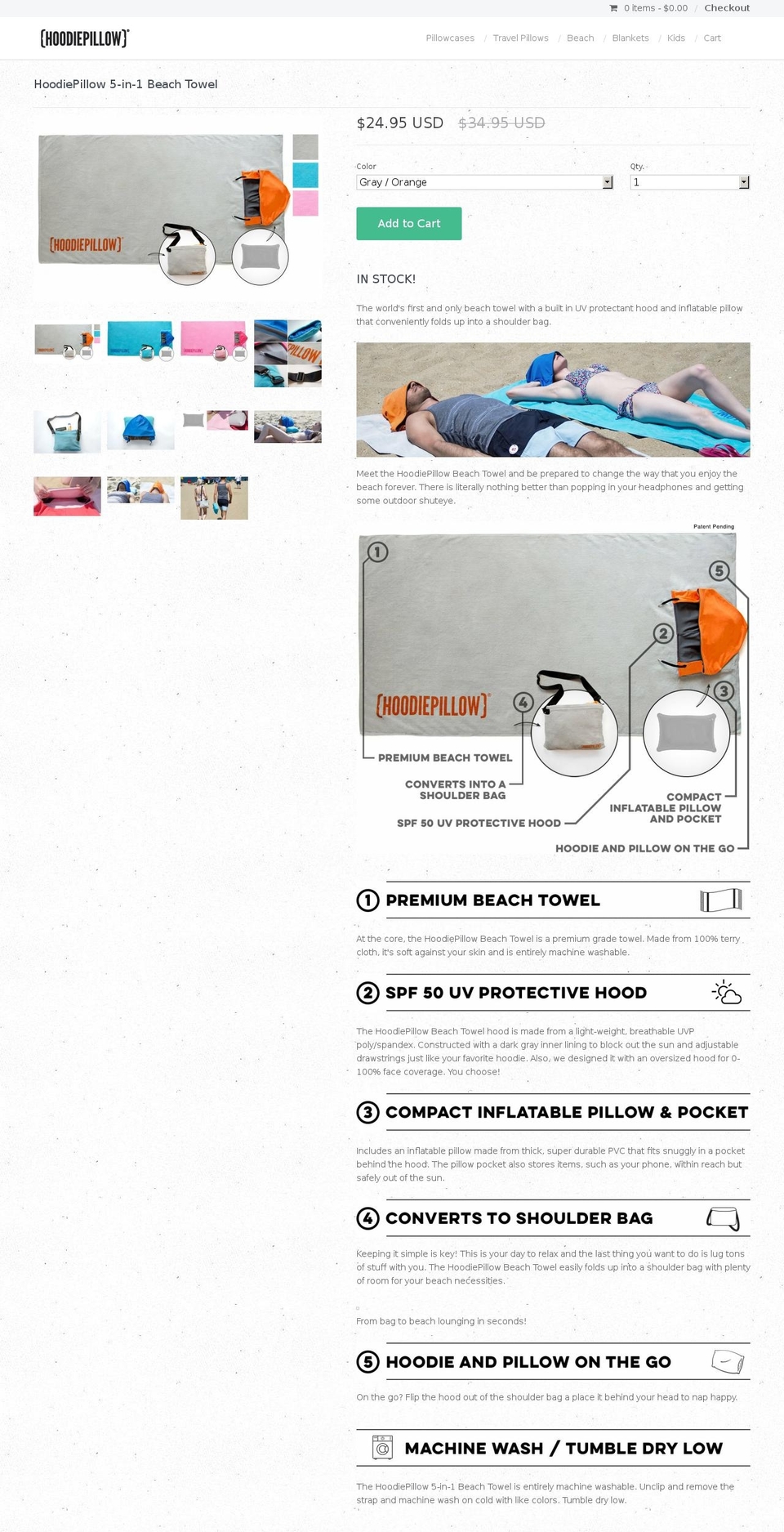 beachhoodie.org shopify website screenshot