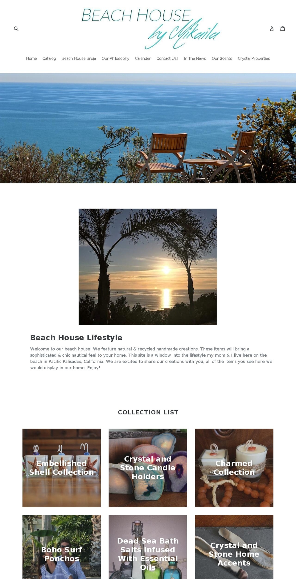 beachhousebymikaila.com shopify website screenshot