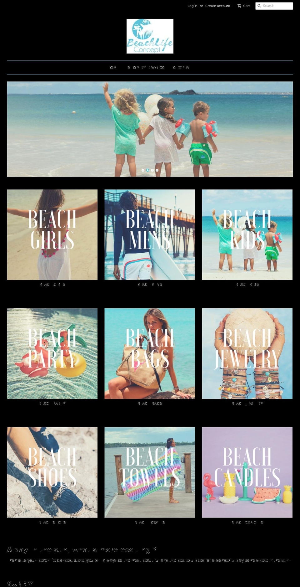 beachlifeconcept.com — Shopify storefront screenshot