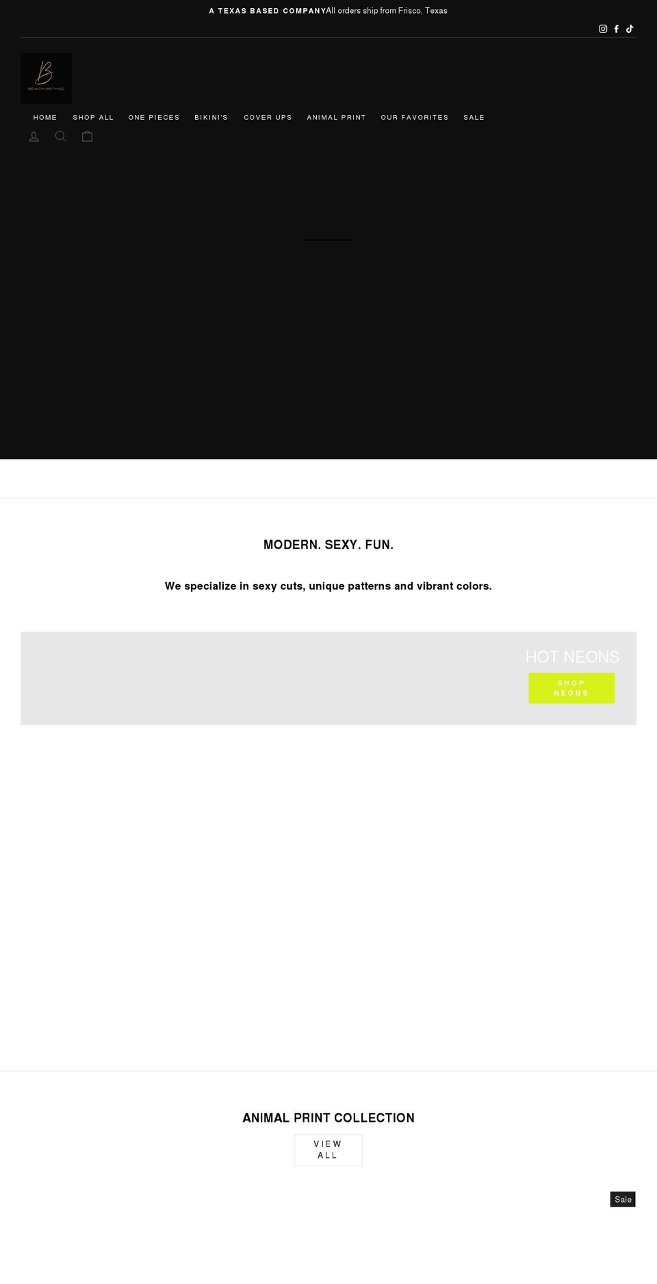 beachmethod.com shopify website screenshot