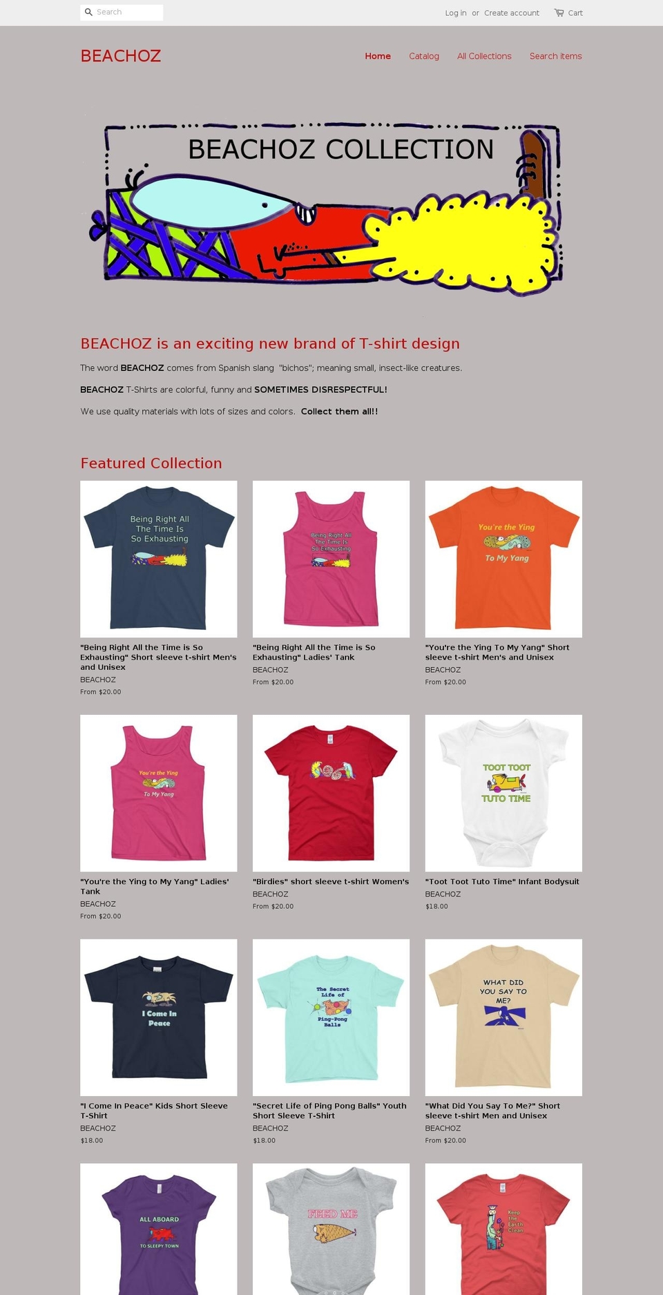 beachoz.com — Shopify storefront screenshot