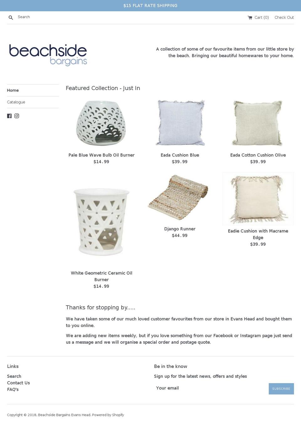 beachsidebargains.com.au shopify website screenshot