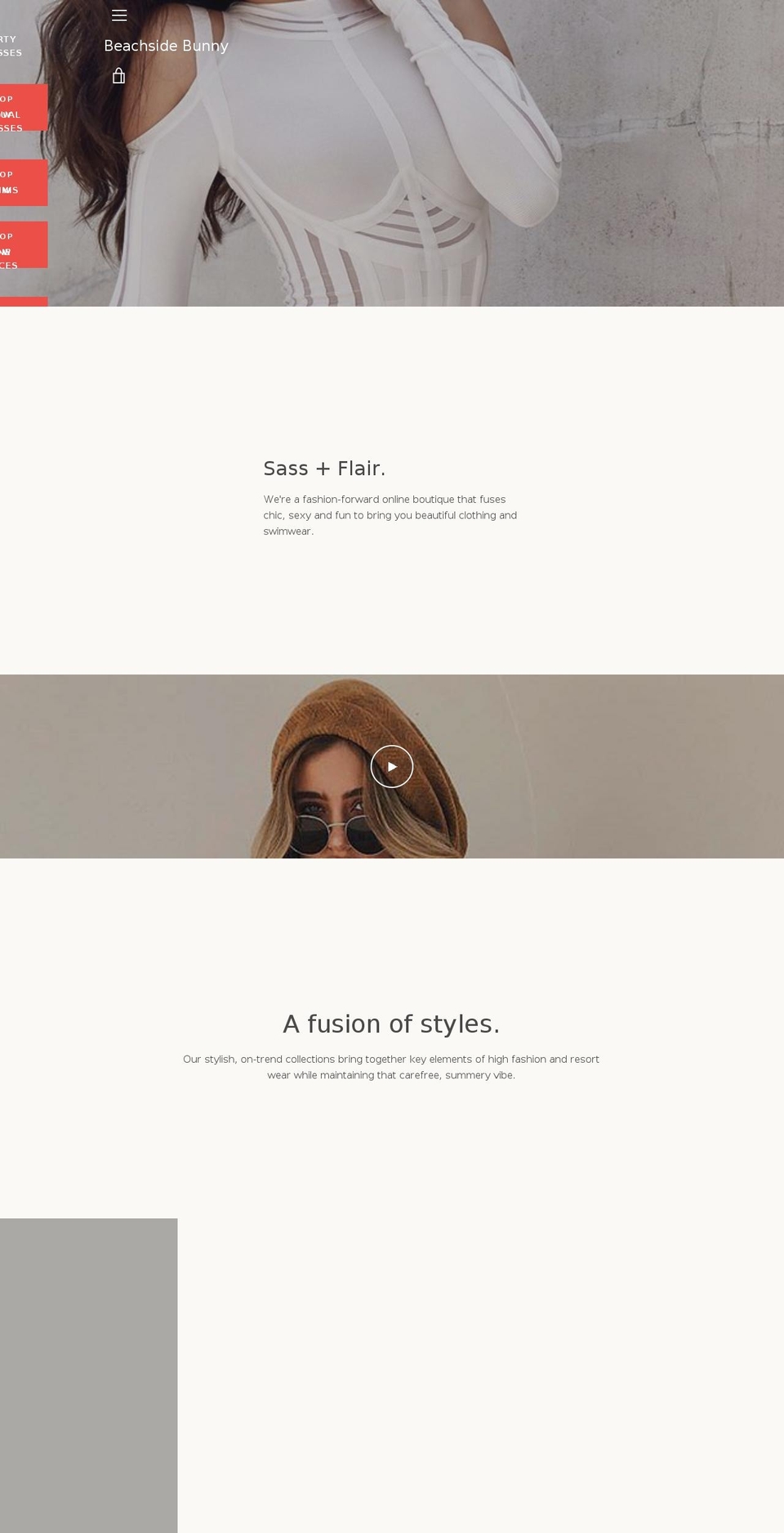 beachsidebunny.com shopify website screenshot