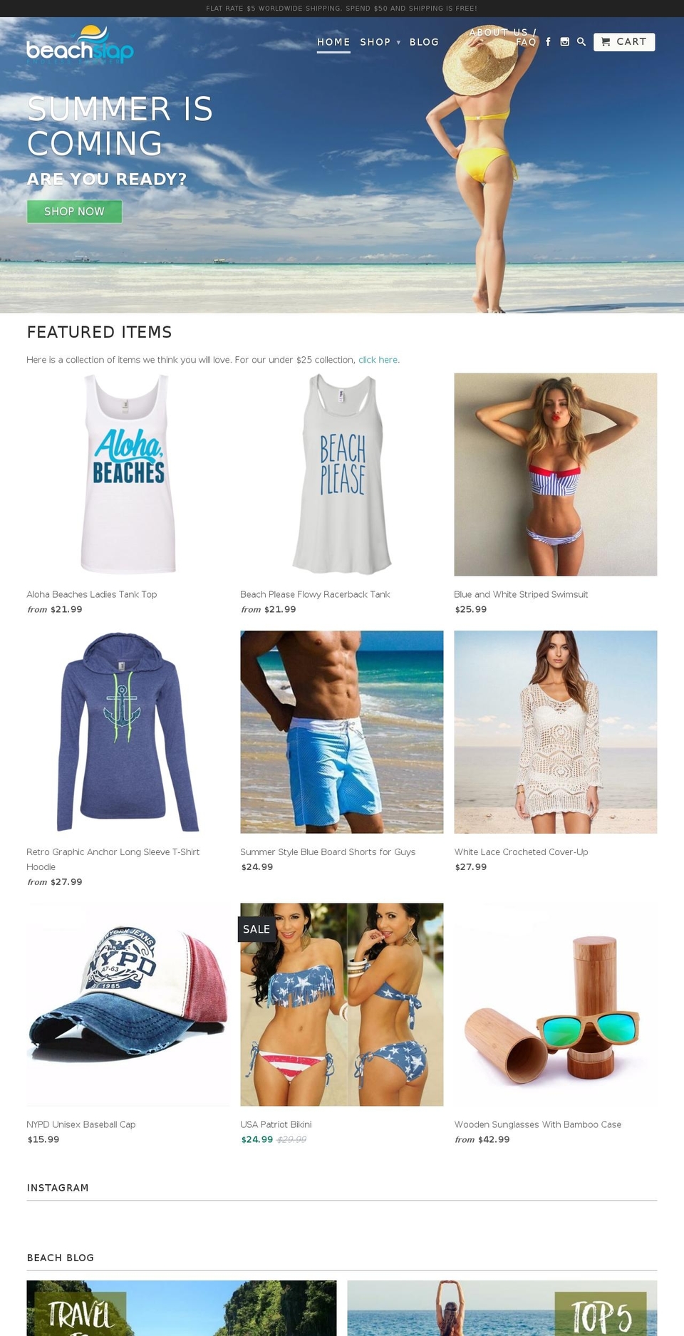 beachslap.com shopify website screenshot