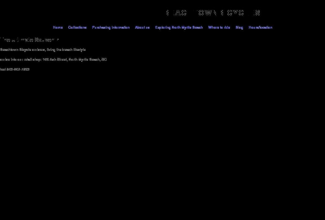 beachtownbicycles.com shopify website screenshot