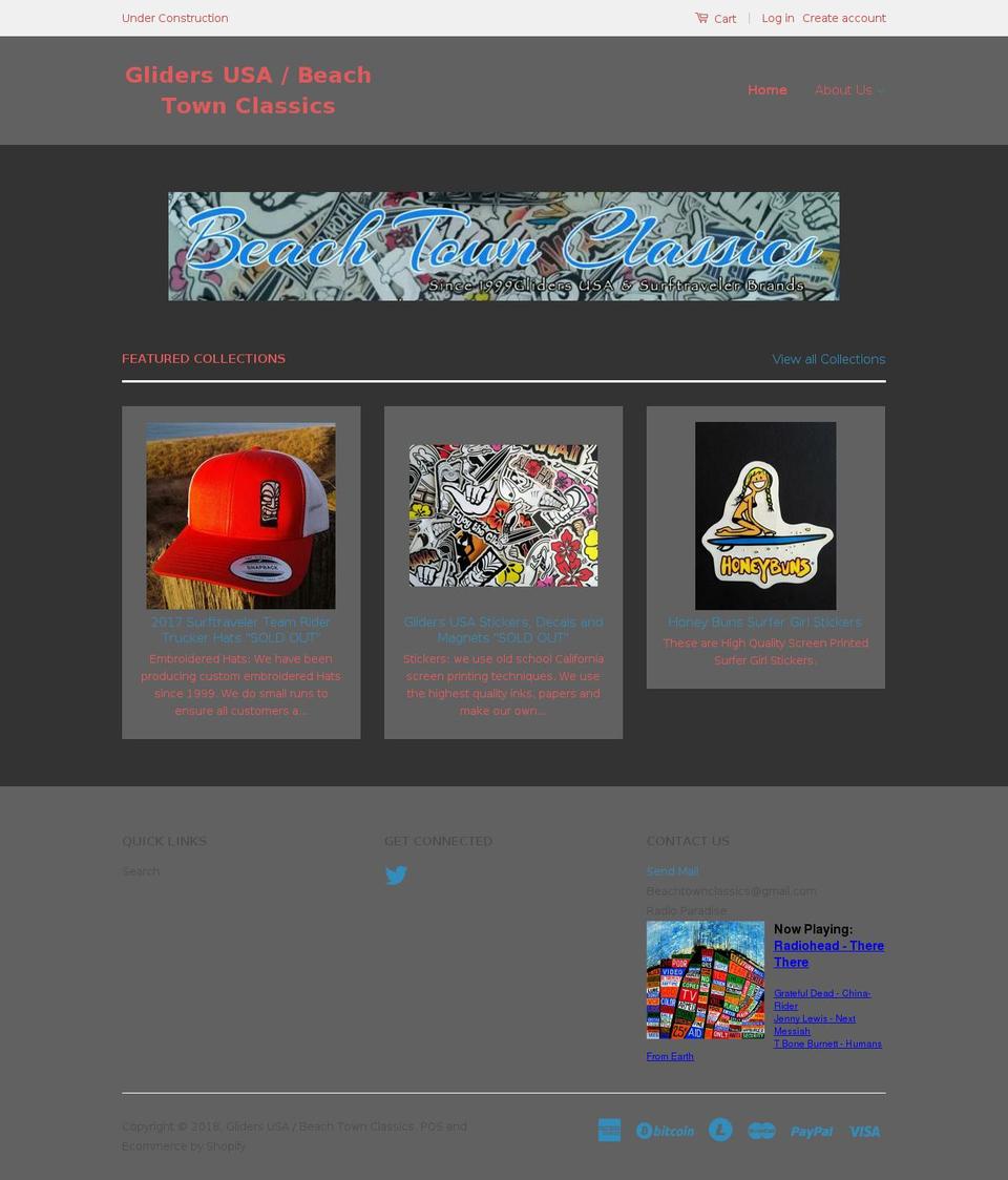 beachtownclassics.com shopify website screenshot