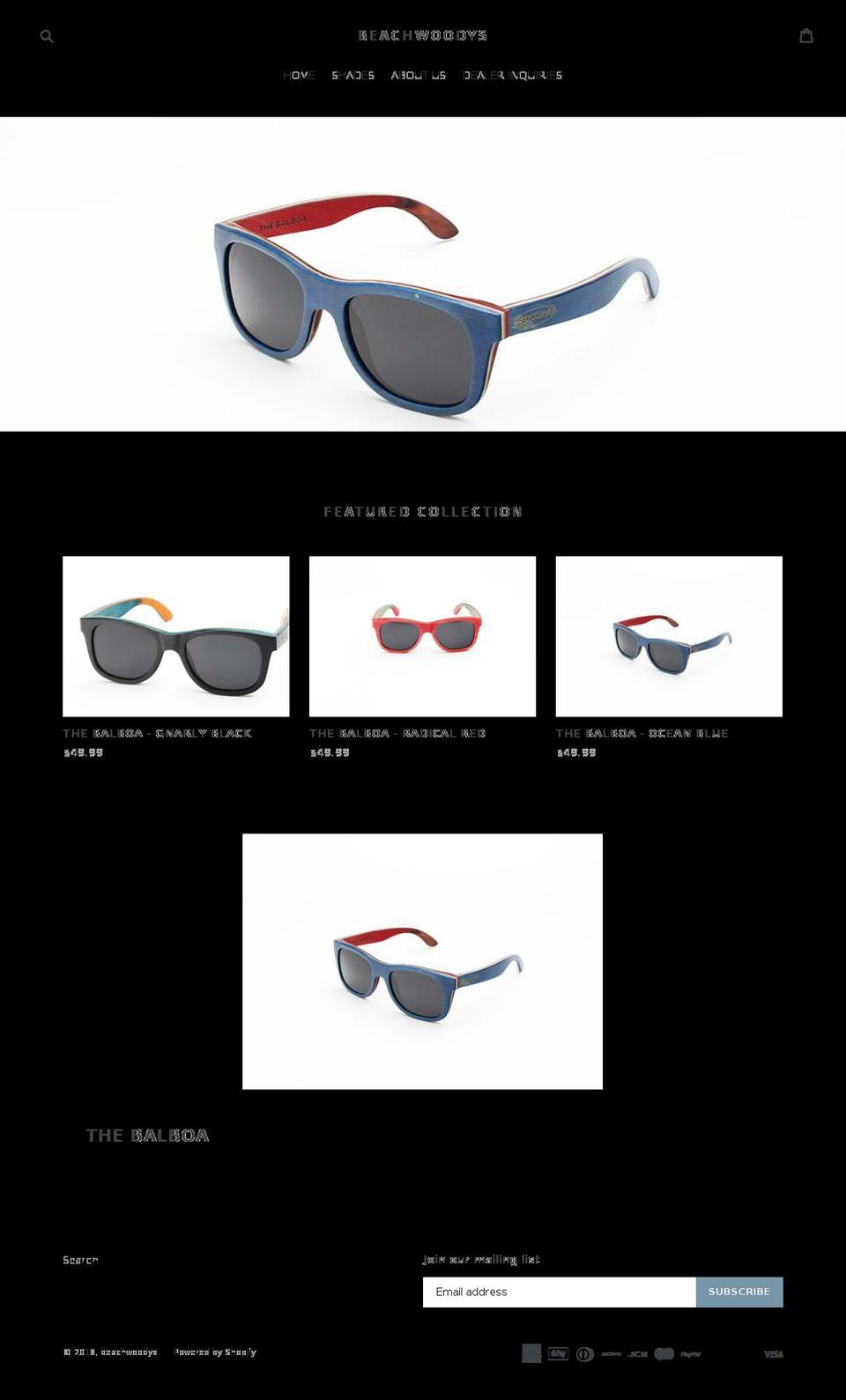 beachwoodys.com — Shopify storefront screenshot