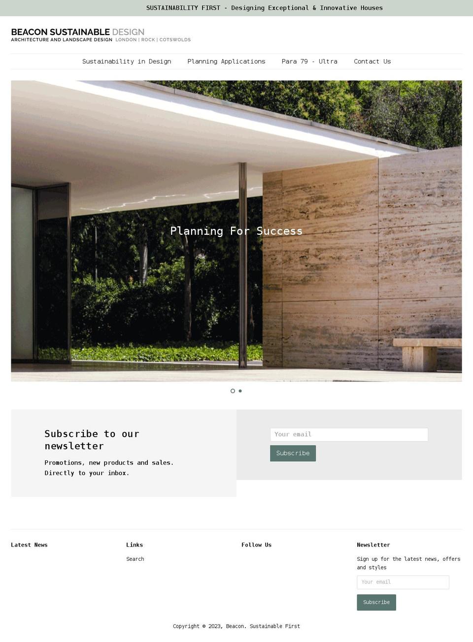 beaconprojects.co.uk shopify website screenshot