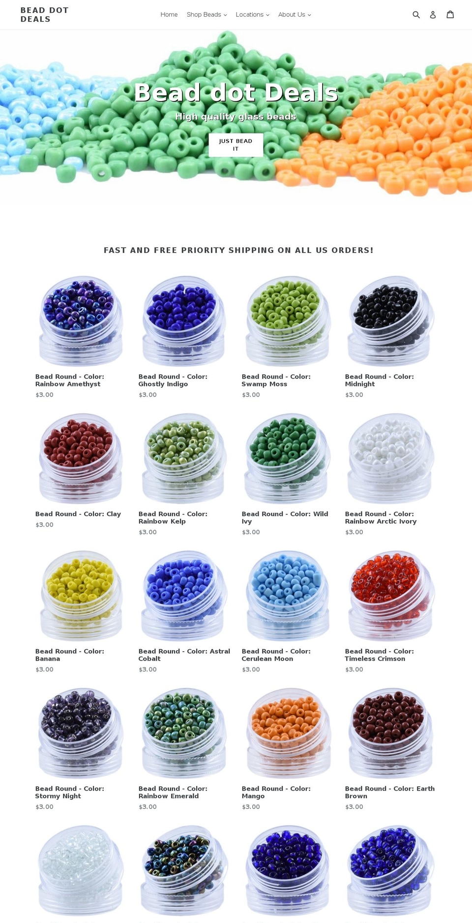 bead.deals shopify website screenshot