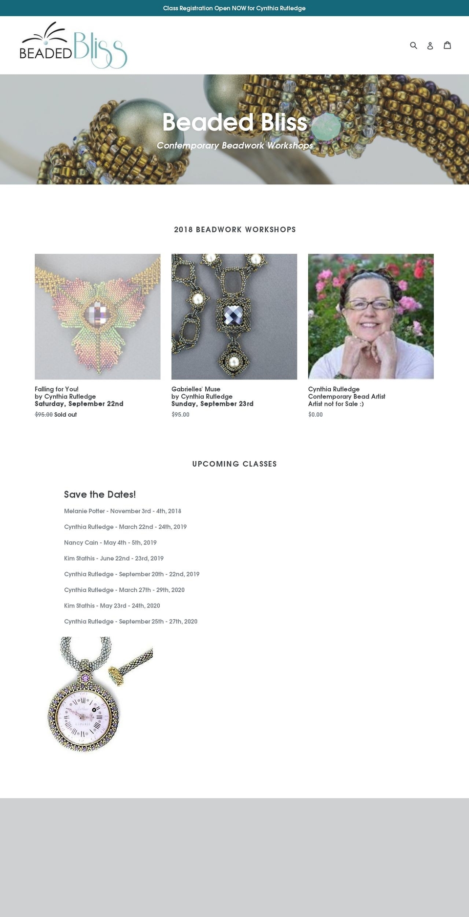 beadedbliss.com — Shopify storefront screenshot
