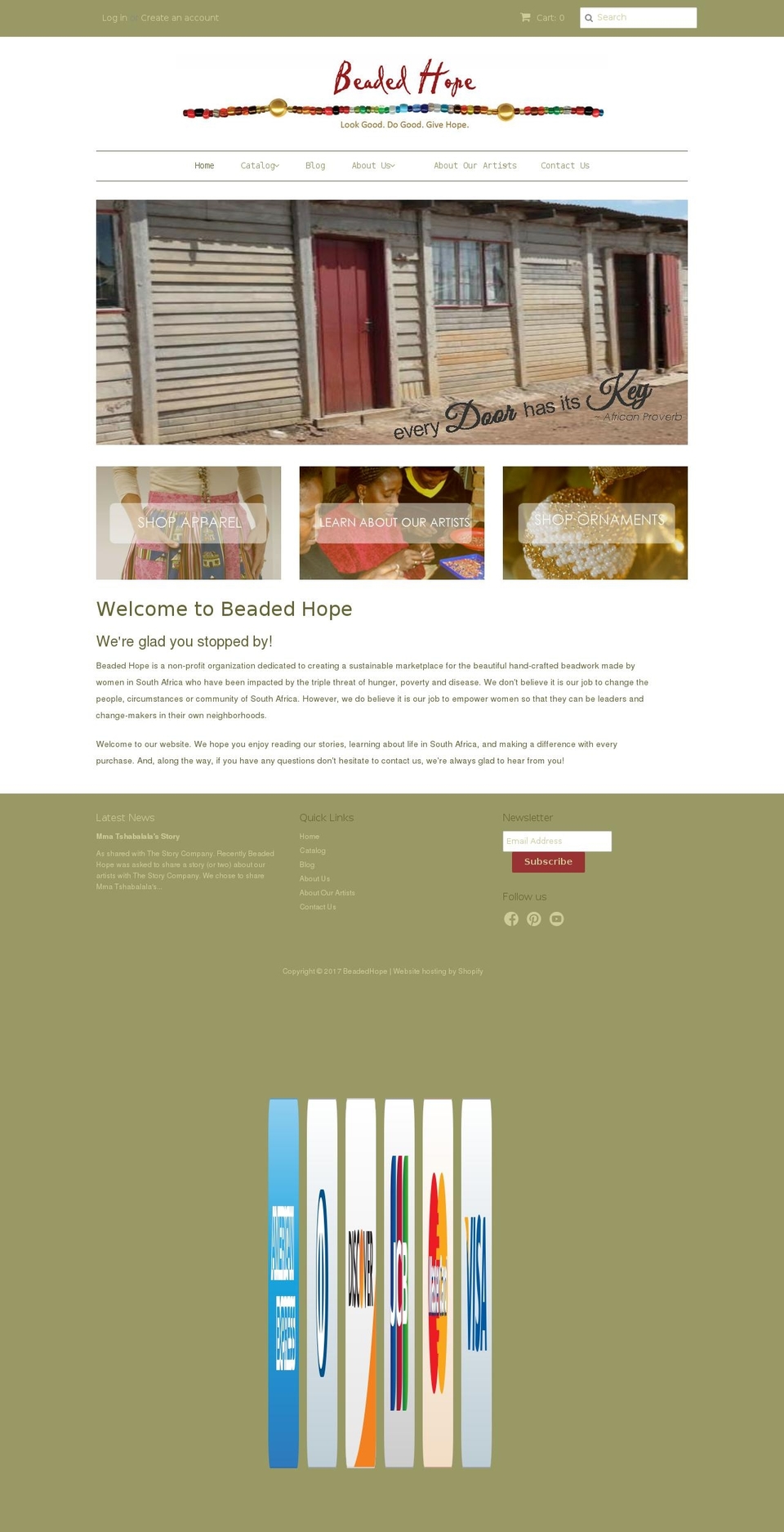beadedhope.com shopify website screenshot