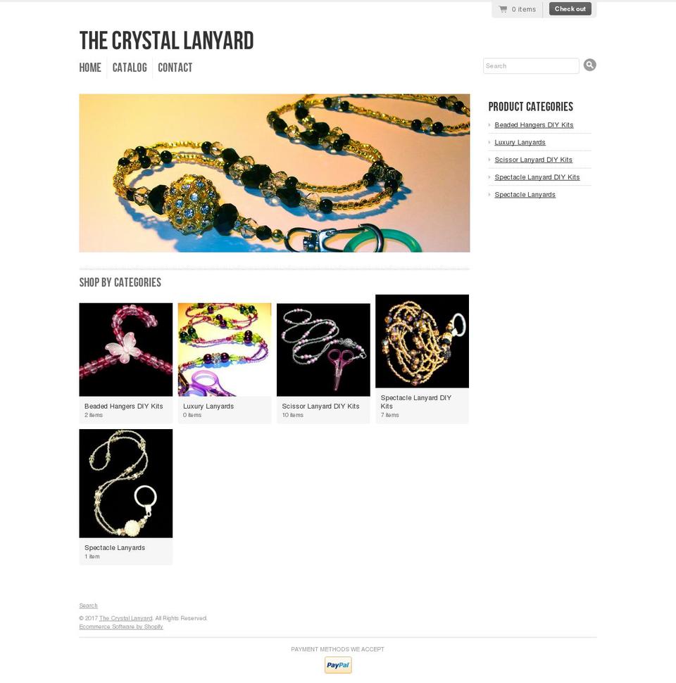 beadinglanyards.com shopify website screenshot