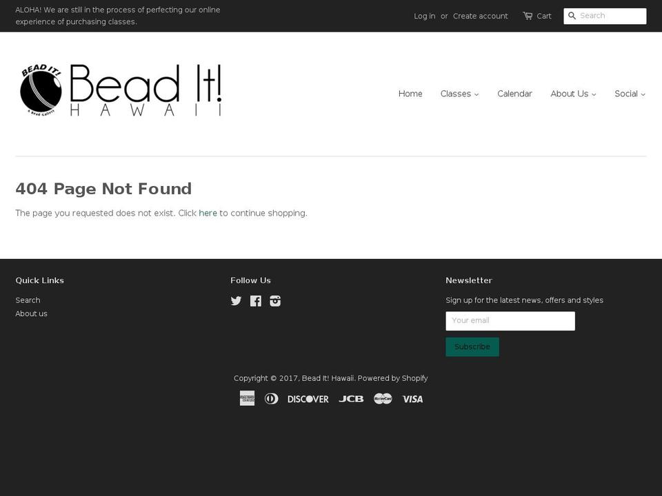 beaditkapolei.com shopify website screenshot