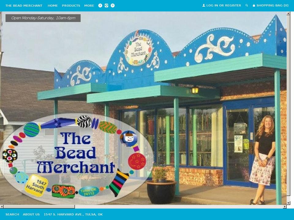 beadmerchanttulsa.com shopify website screenshot