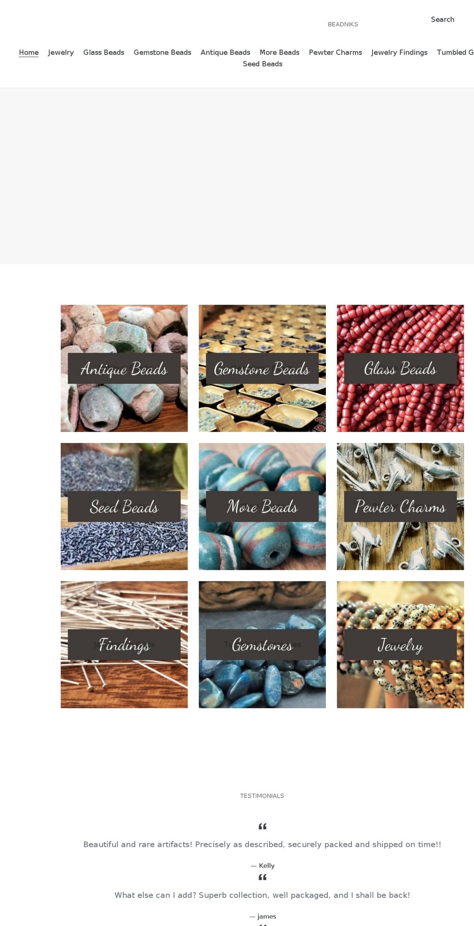 beadniksvt.com shopify website screenshot