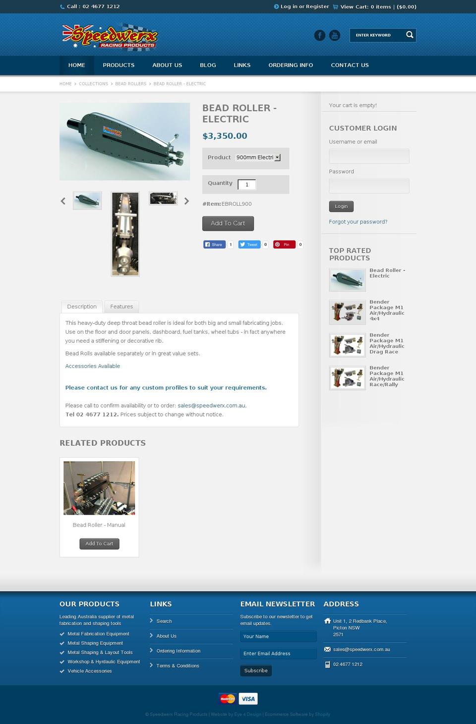 beadroller.com.au shopify website screenshot