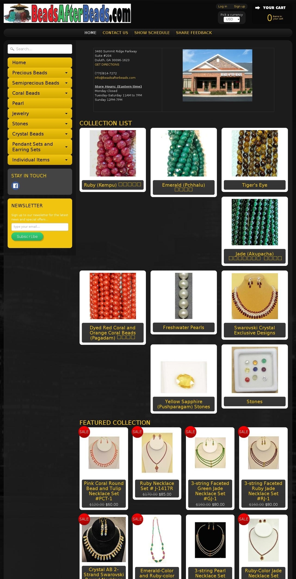 beadsafterbeads.com — Shopify storefront screenshot
