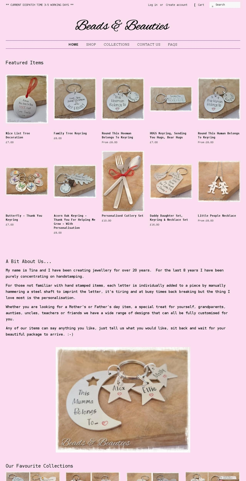 beadsandbeauties.co.uk shopify website screenshot