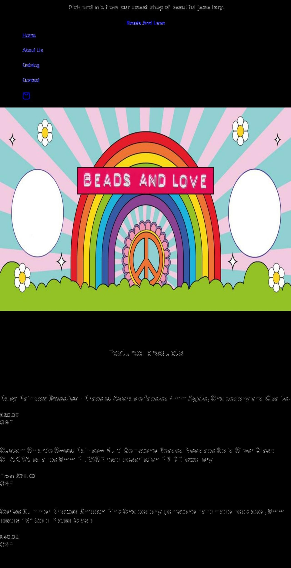 beadsandlove.com shopify website screenshot