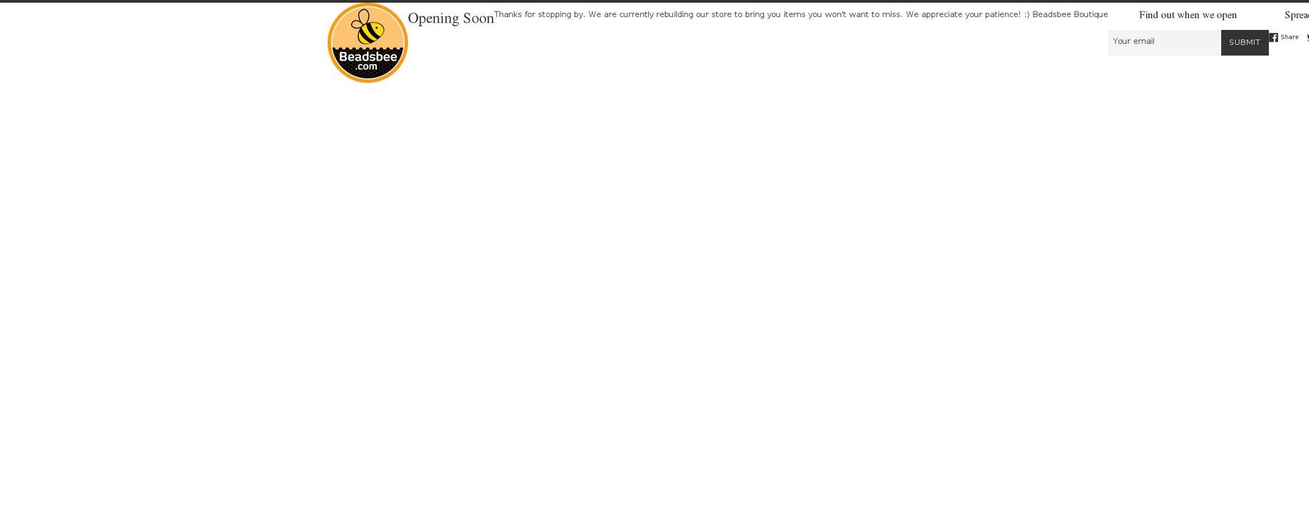 beadsbeeboutique.com shopify website screenshot