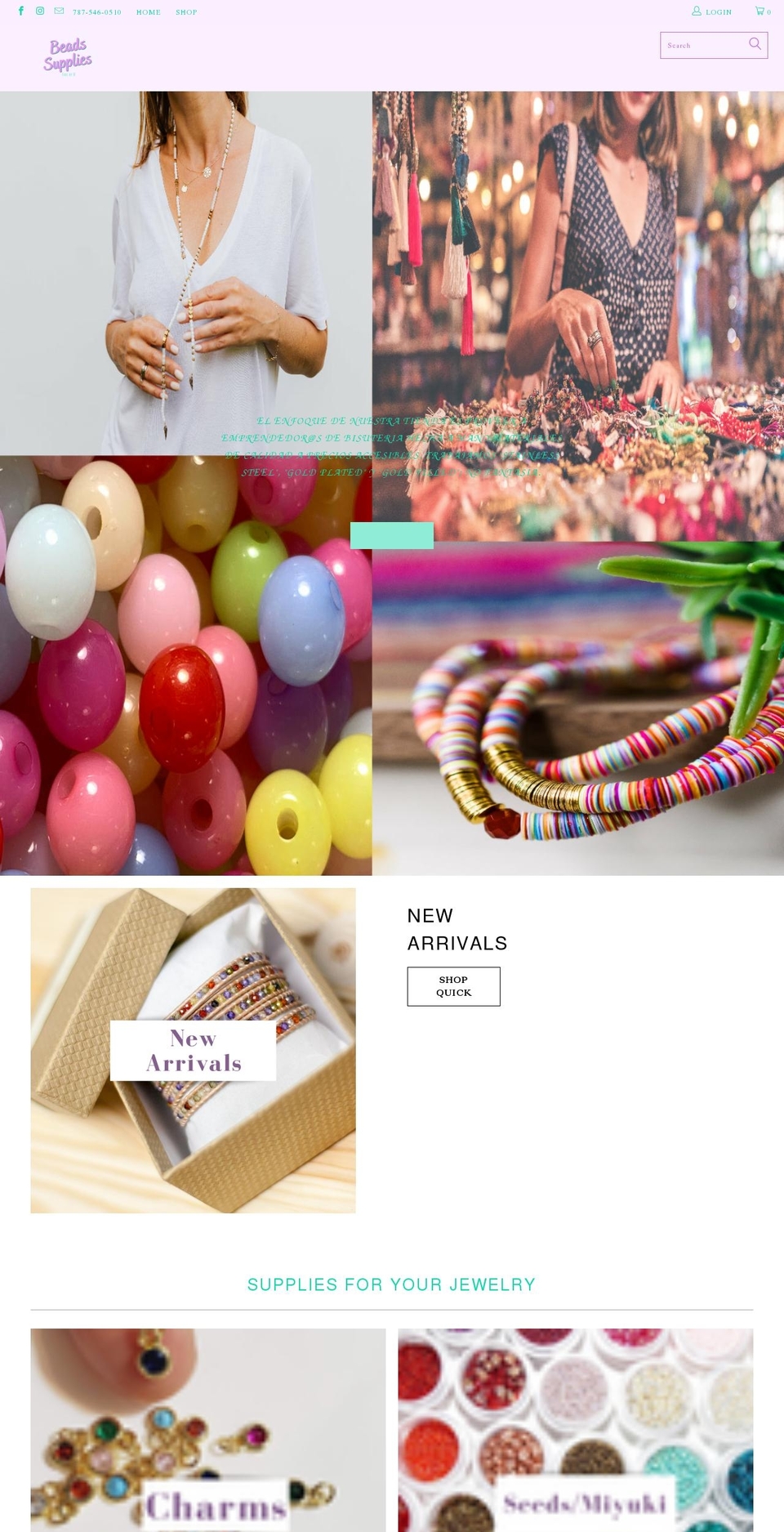 beadssupplieschicbyh.com shopify website screenshot