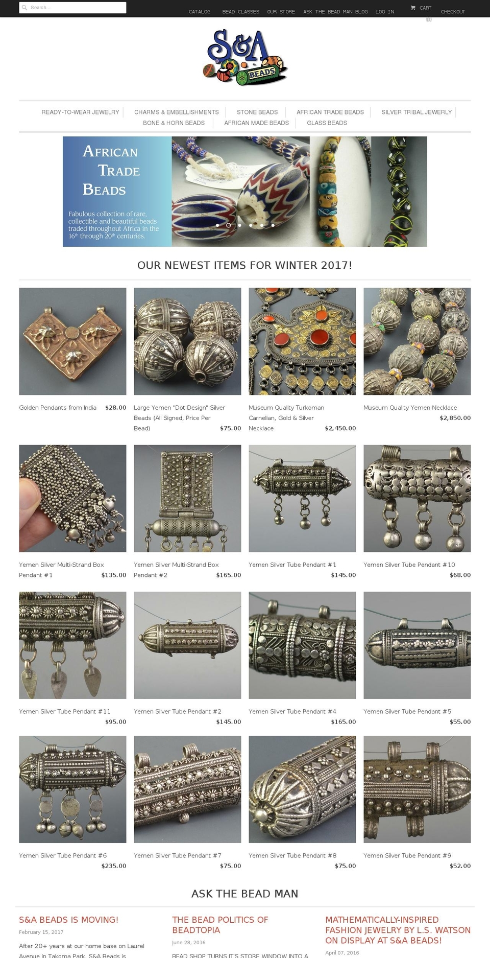 beadstore.com shopify website screenshot