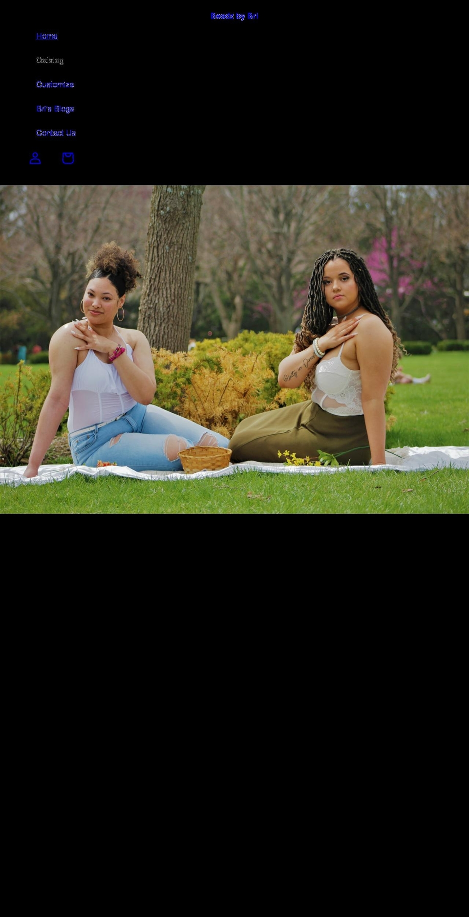 beadzbybri.com shopify website screenshot