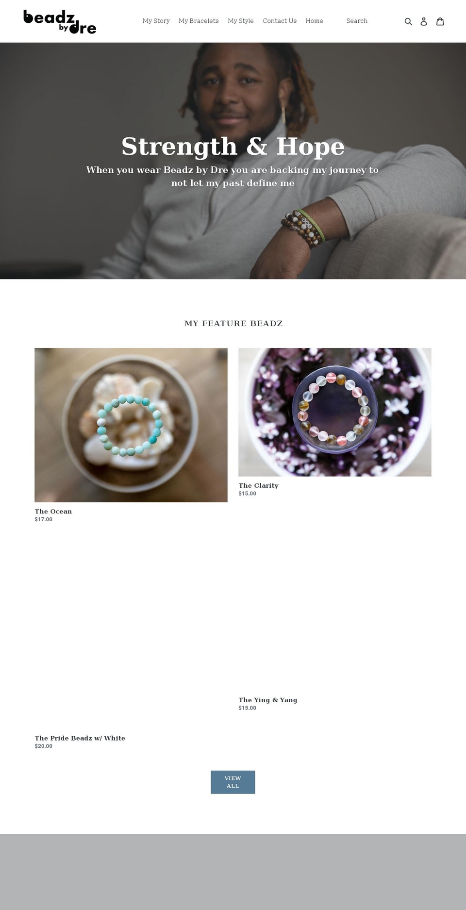 beadzbydre.com shopify website screenshot