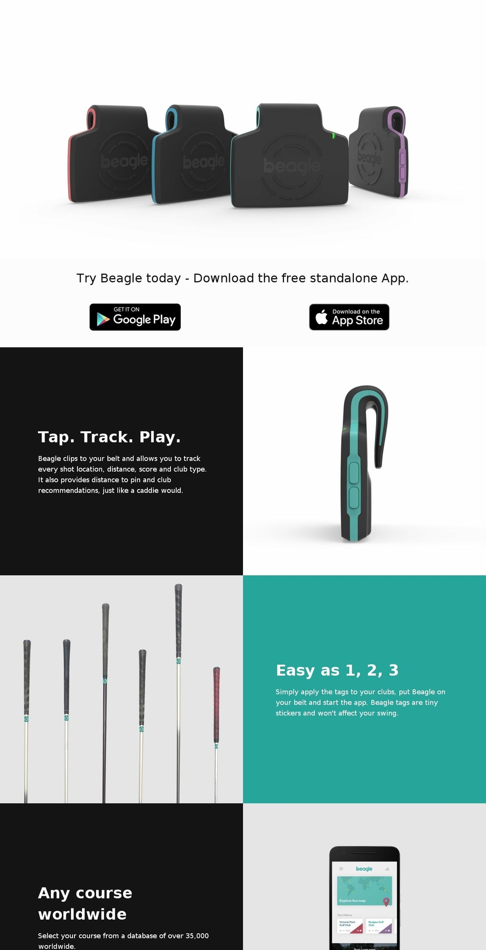 beaglegolf.com shopify website screenshot