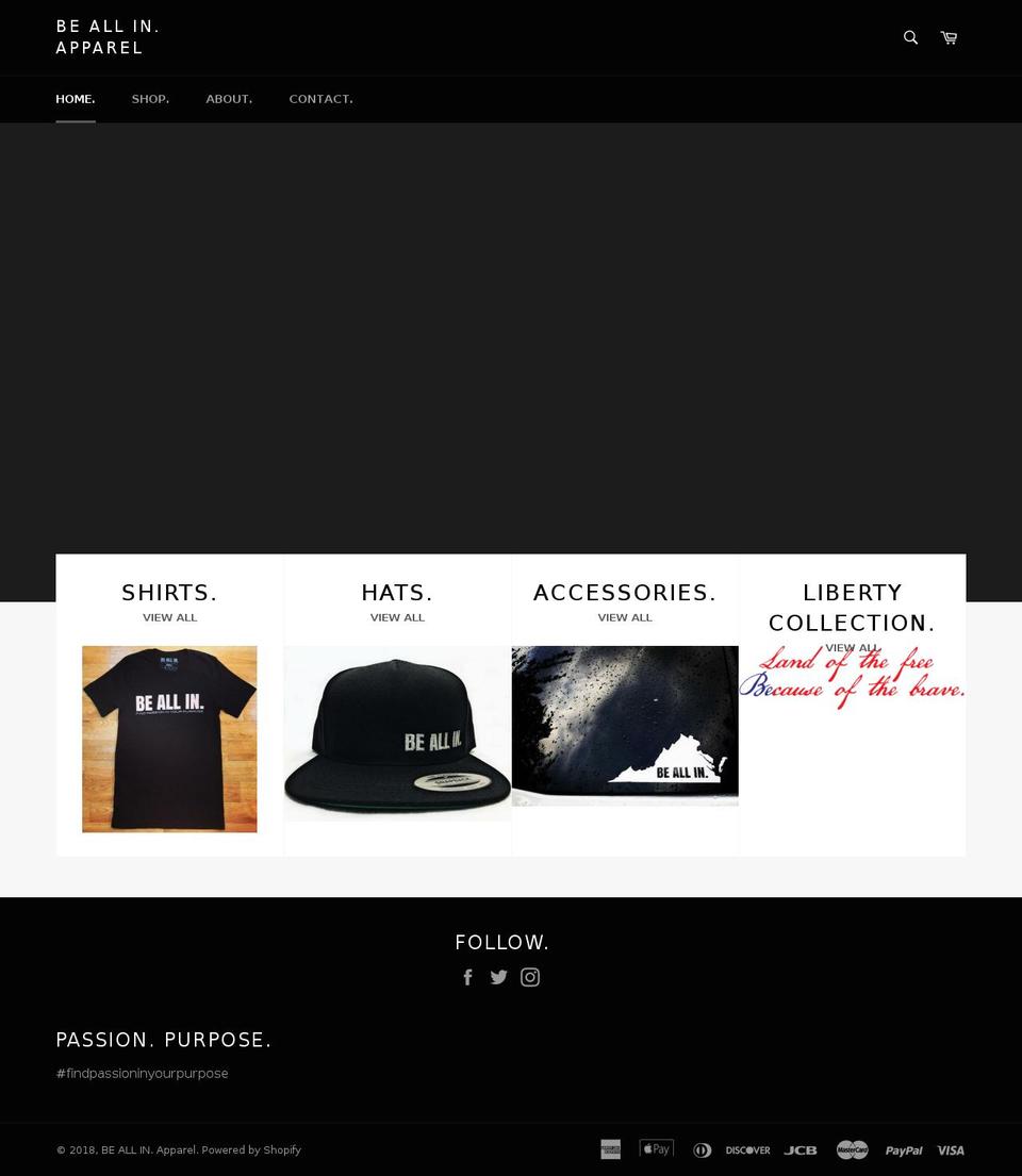 beallinapparel.com shopify website screenshot