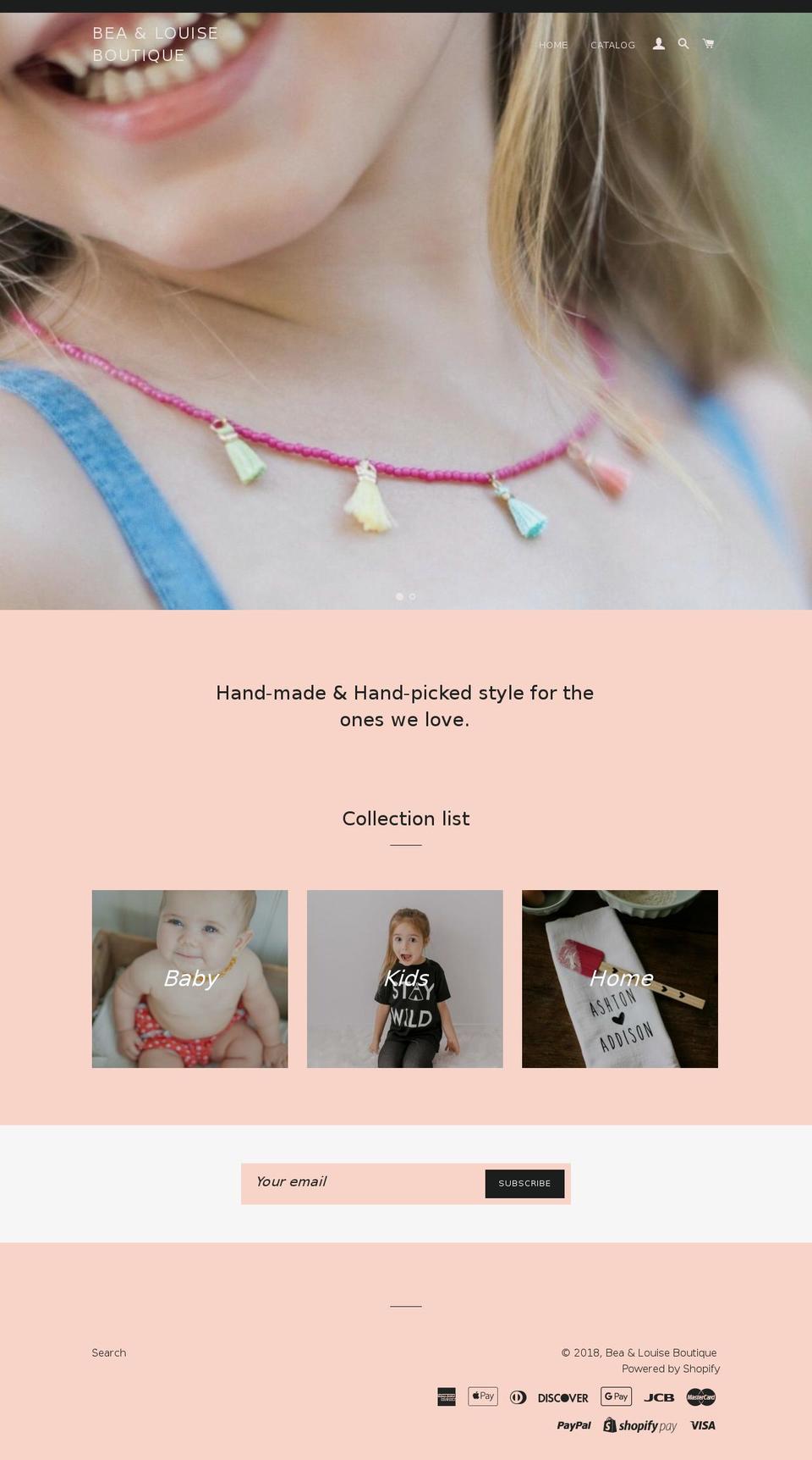 bealouiseonline.com — Shopify storefront screenshot