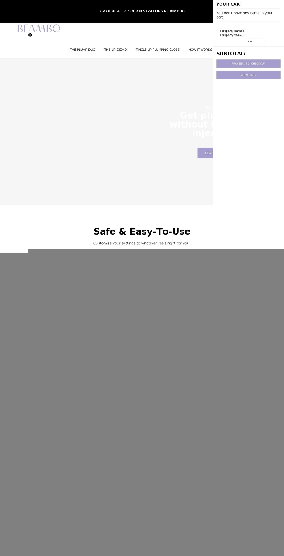 beambo.com shopify website screenshot