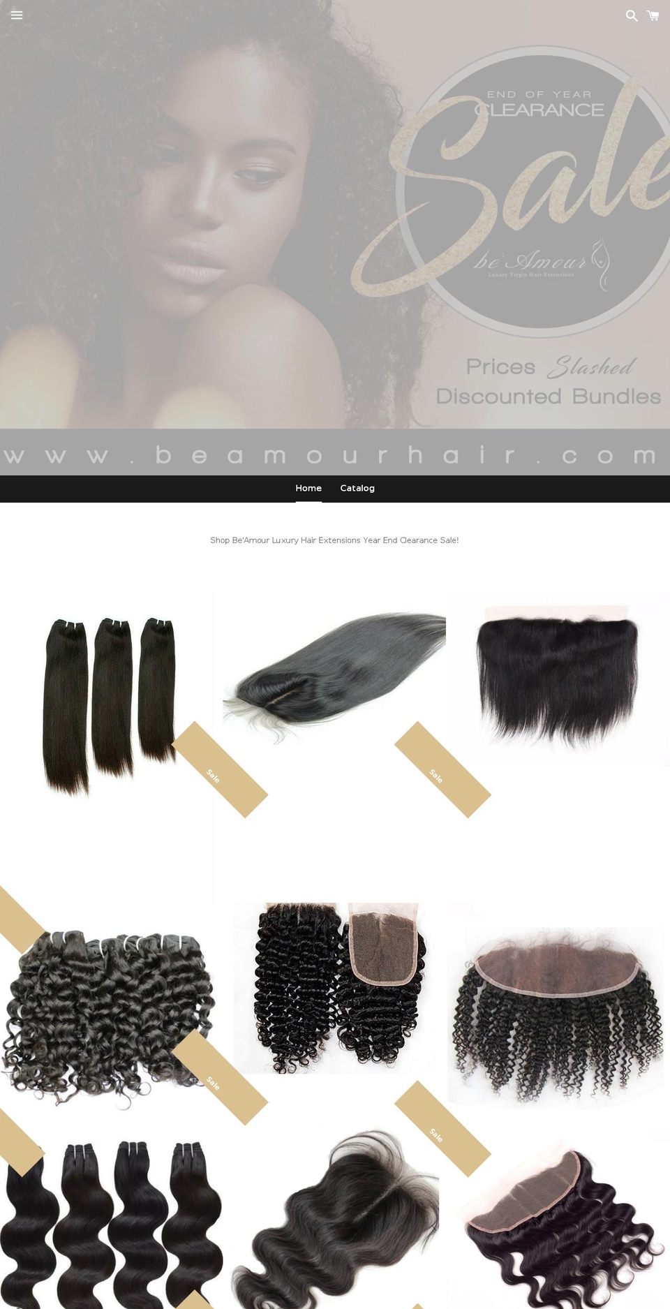 beamourhair.com shopify website screenshot
