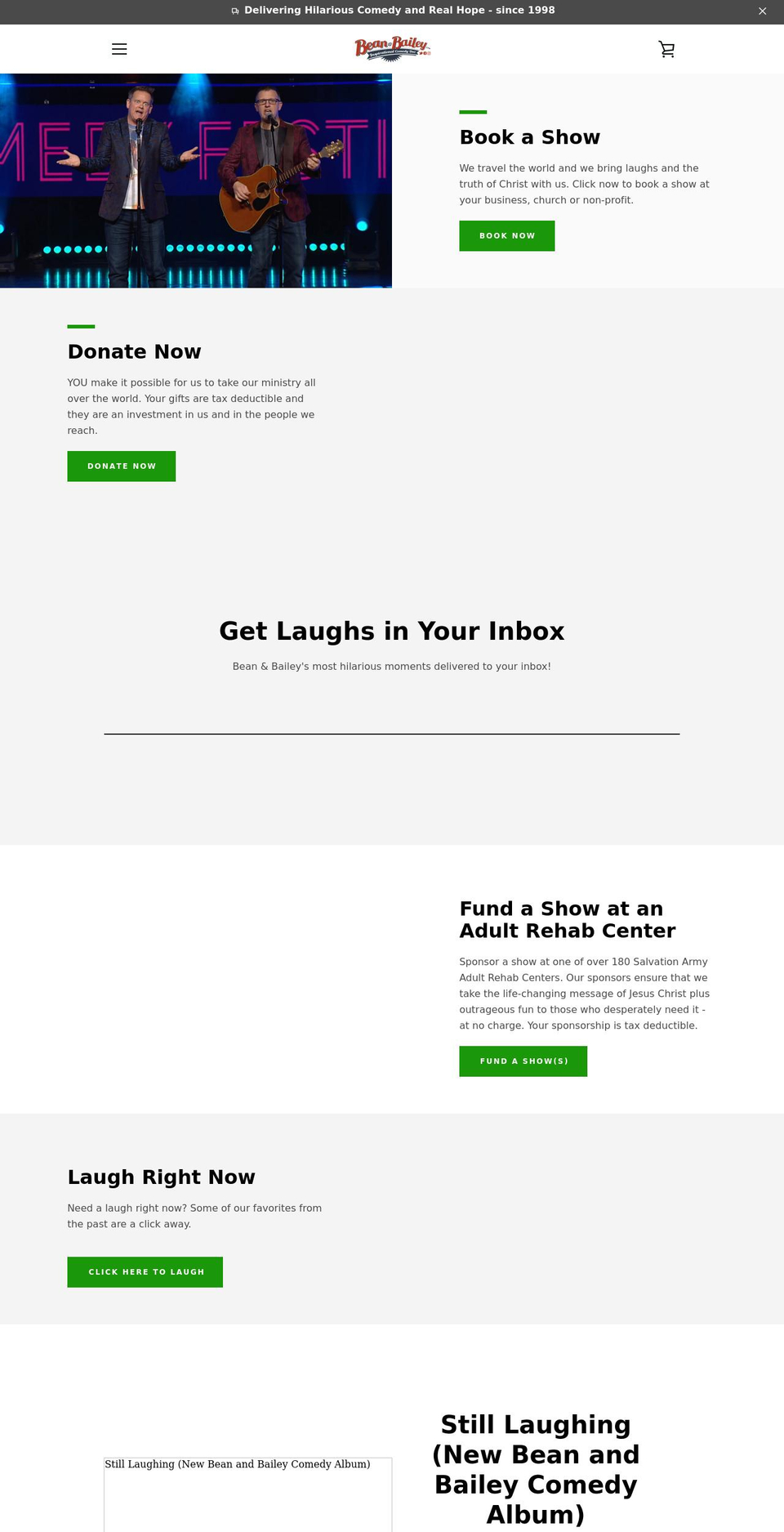 beanandbailey.com shopify website screenshot