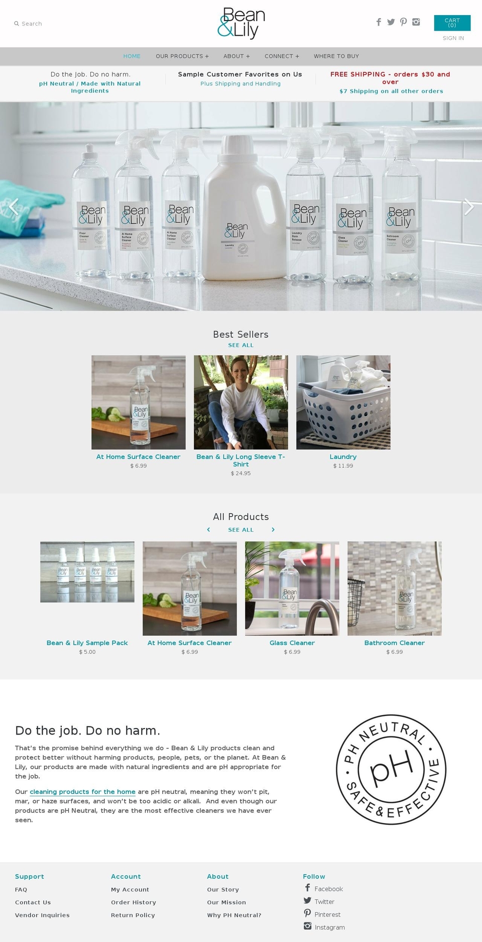 beanandlilly.com shopify website screenshot
