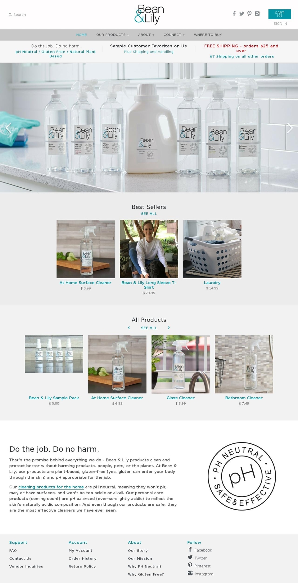 beanandlily.net shopify website screenshot