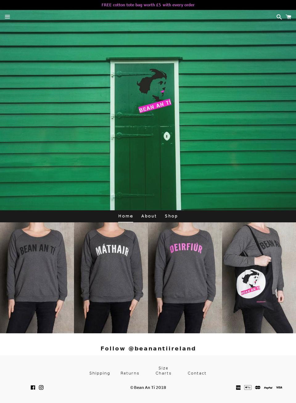 beananti.com — Shopify storefront screenshot